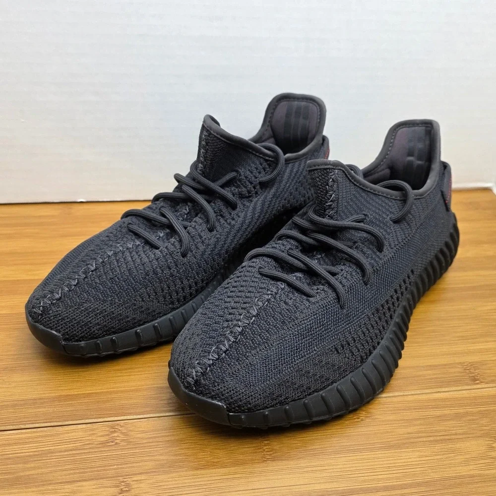 Adidas Yeezy Boost 350 V2 Black Non-Reflective FU9006 Mens Sneakers Size 10